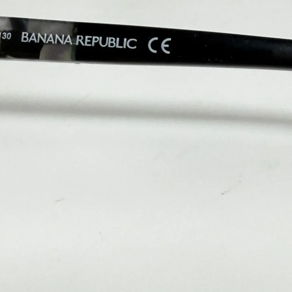 BANANA REPUBLIC Burke 284‎ Black Silver Womens Semi Eyeglasses 53-17-135 19764